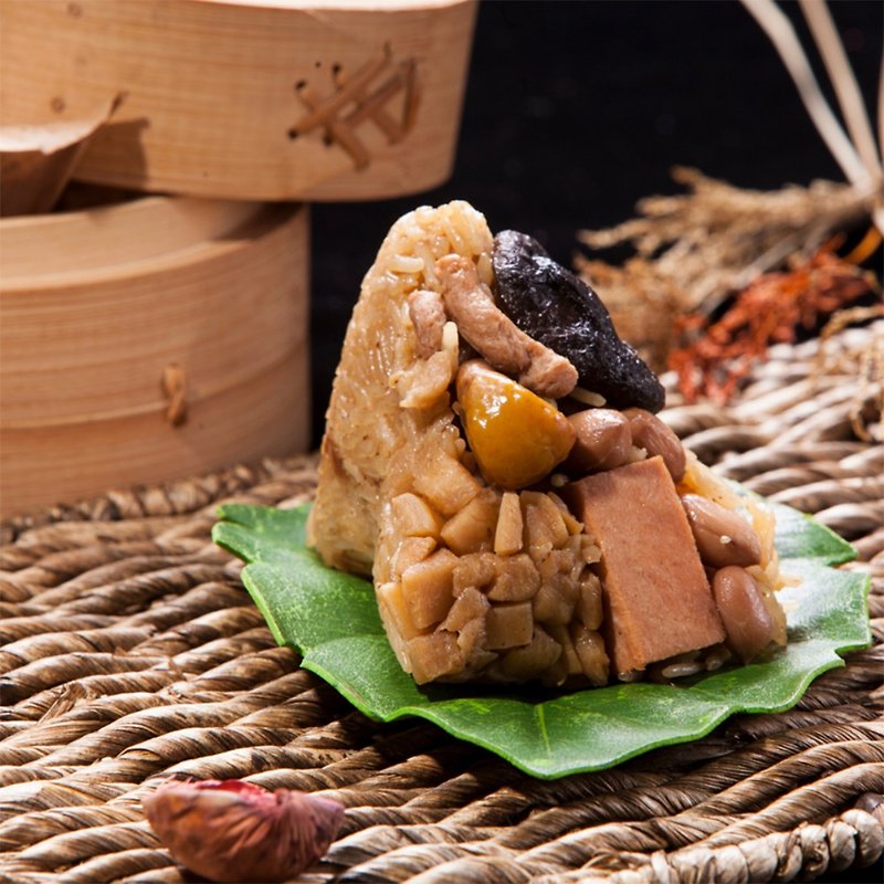 Taiwan's Good Rice Dumplings-Susu Ruyi Rice Dumplings (170g×4pcs/box) (with carrying box) - ธัญพืชและข้าว - วัสดุอื่นๆ สีเขียว