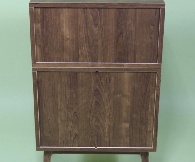 専用＊希少違い棚 小引き出し レコードチェスト キャビネット 昭和レトロ 当時物 巣箱レコードチェスト胡桃LP収納 7インチフレーム付き引き出し 45rpm