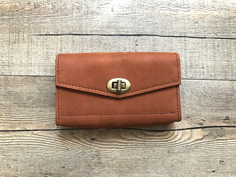 POPO│Elegant│Storage Bag│Real Leather - Wallets - Genuine Leather Brown