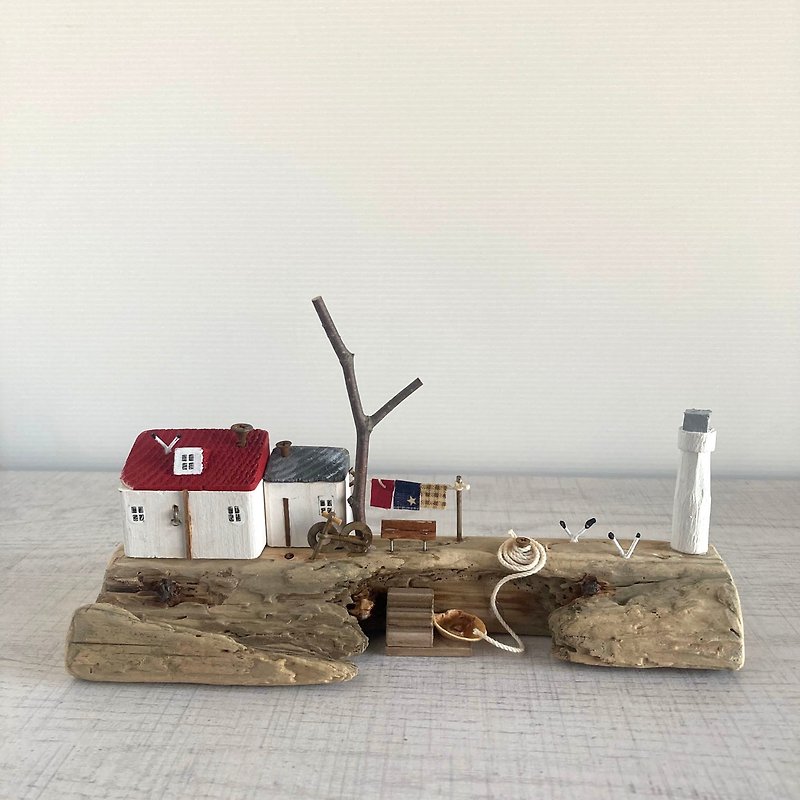 Driftwood interior-Sound of the sea and seagulls-W490 - Items for Display - Wood 