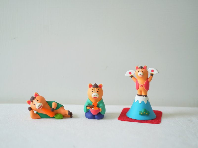 【新年限定】馬兒慶典 限定系列 DECOLE concombre - 公仔/玩偶 - 樹脂 咖啡色