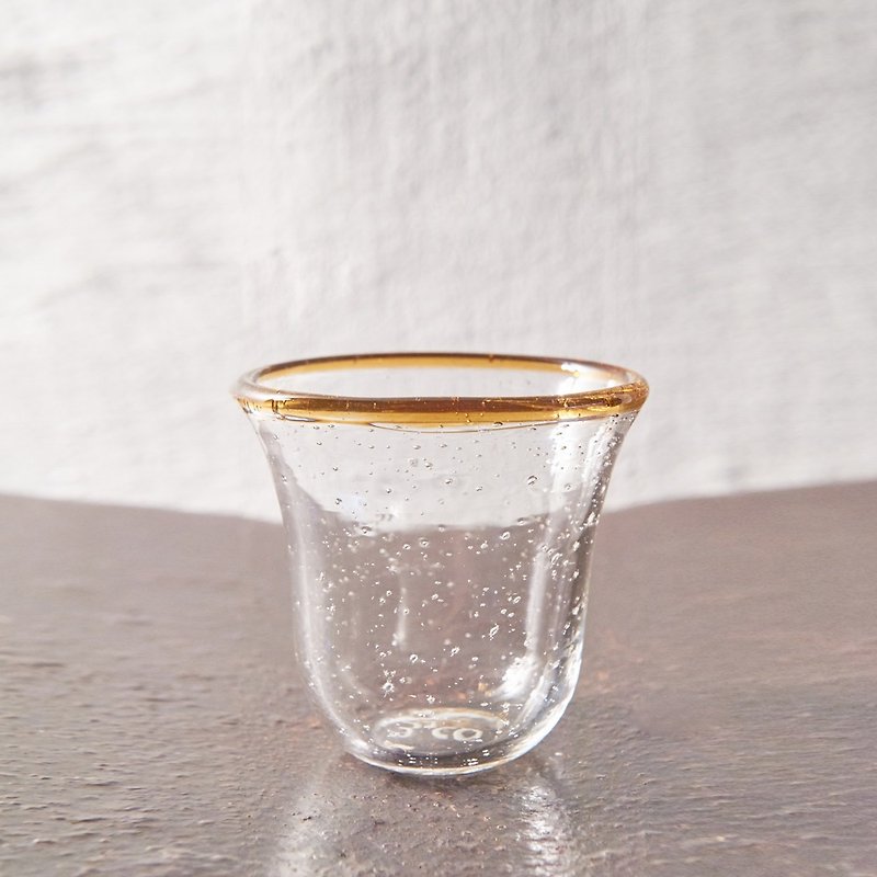 [3,co] Handmade bubble glass (small)-tea side - Pottery & Ceramics - Glass Transparent