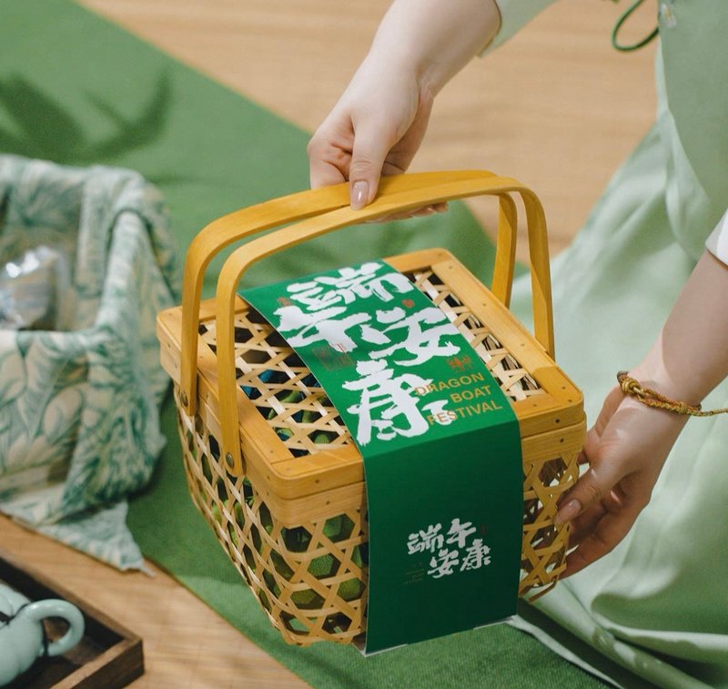 端午節幸運籤餅禮盒 幸運餅乾原味抹茶咖啡 綜合24個 預購 - 手工餅乾 - 新鮮食材 綠色