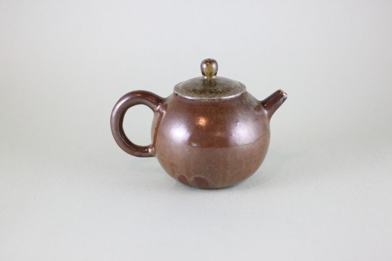 【平權響應】自然大地 柴燒茶壺 名家葉敏祥手作 - 茶壺/茶杯/茶具 - 陶 咖啡色
