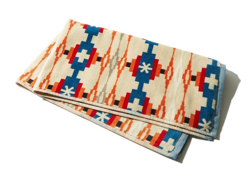 SP x PENDLETON HAND TOWEL 淡棕色 (手巾/毛巾) - 手帕 - 棉．麻 卡其色