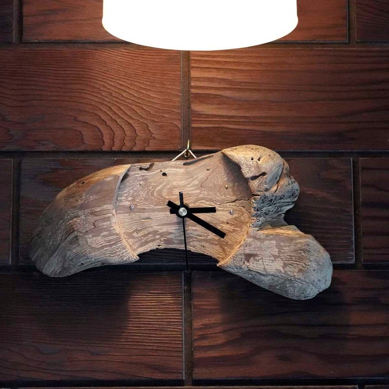 自然素材の時計　流木の時計　置時計　掛け時計　壁掛け時計　窓辺の装飾　木の時計　１０１ - 時鐘/鬧鐘 - 木頭 白色