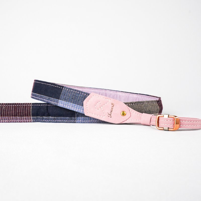 2.5 Decompression straps - Iori dyed - Thai hand-dyed weaving fabric - extra points for temperament - เชือก/สายคล้อง - ผ้าฝ้าย/ผ้าลินิน สีน้ำเงิน