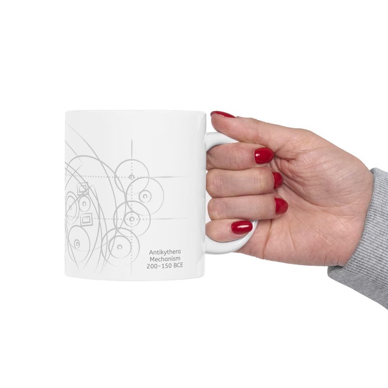 Antikythera Mechanism Mug White - 咖啡杯/馬克杯 - 其他材質 