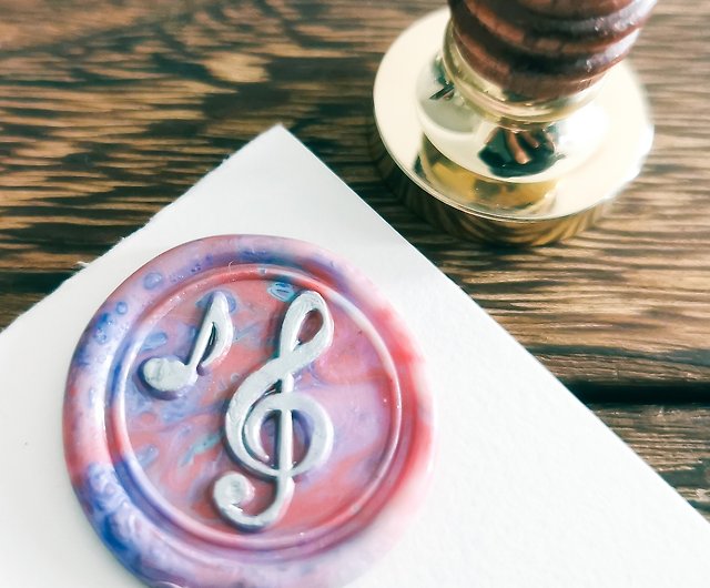 Wax Seal Stamp,Wax Seal Music Note,Wax Stamp Head,Wax Sealing - Shop Jay  Lam Art Stamps & Stamp Pads - Pinkoi