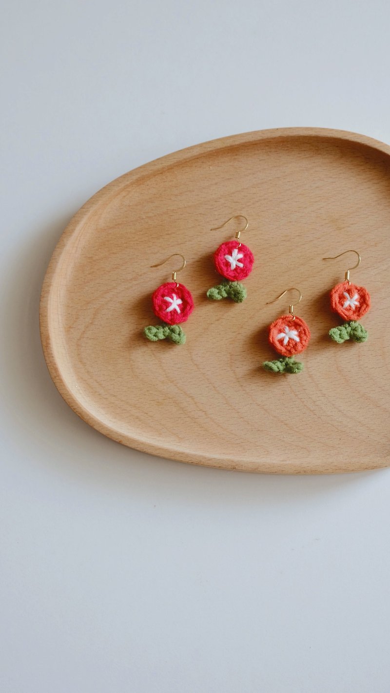 Braided Tulip Earrings - Earrings & Clip-ons - Other Materials 