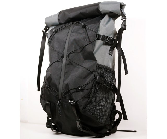 スプリット黒X-Pac 超軽量登山バッグ 20L 30L 40L バークマウンテン55L