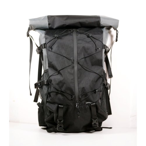 スプリット黒X-Pac 超軽量登山バッグ 20L 30L 40L バーク