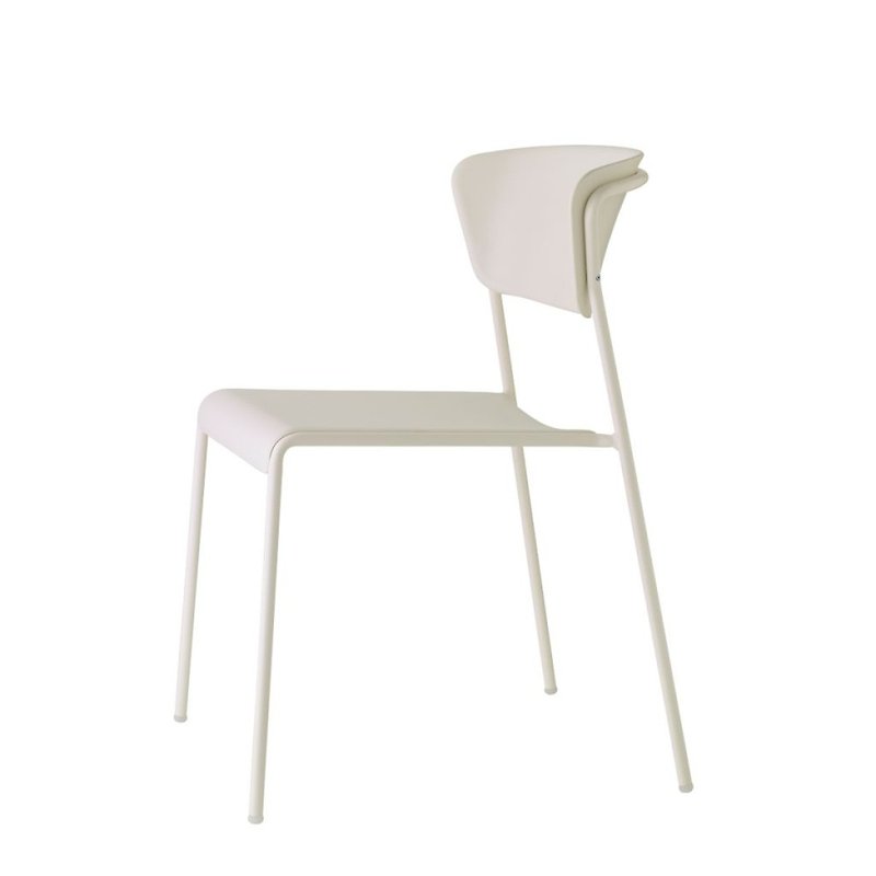 Ivory Lisa Technopolymer high-tech plastic side chair - Chairs & Sofas - Plastic White