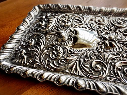 英国アンティーク 1904年 バーミンガム バーミンガム ライオンプリント