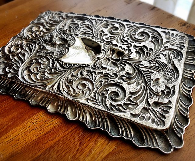 英国アンティーク 1904年 バーミンガム バーミンガム ライオンプリント