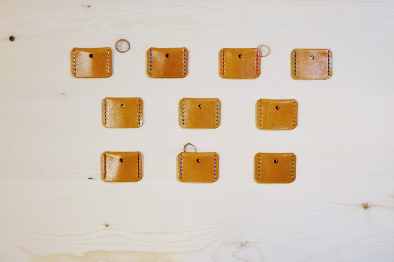 Sanku-Handmade Leather-Key Case - Keychains - Genuine Leather Brown