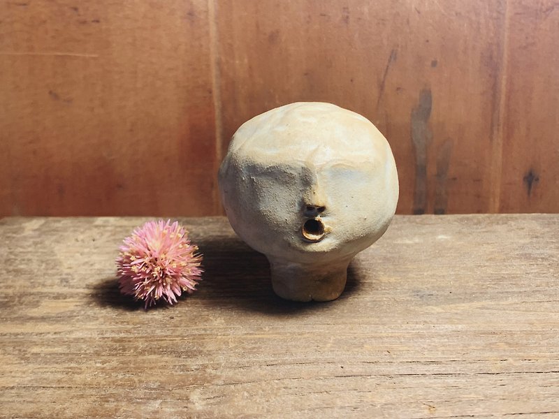 Beige is a ugly head - Stuffed Dolls & Figurines - Pottery Silver