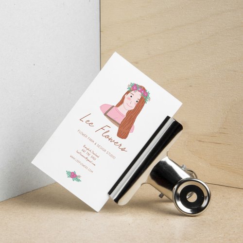 Custom Illustrated Personalized Business Cards + Print Set