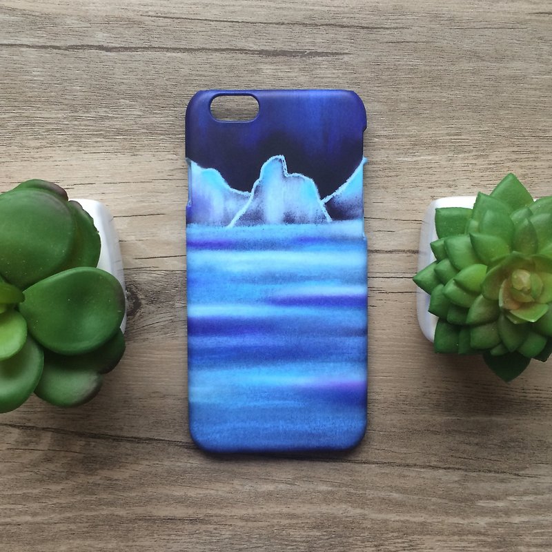 冰山藍//原創手機殼- iPhone, HTC, Samsung, Sony,oppo, LG - 手機殼/手機套 - 塑膠 藍色