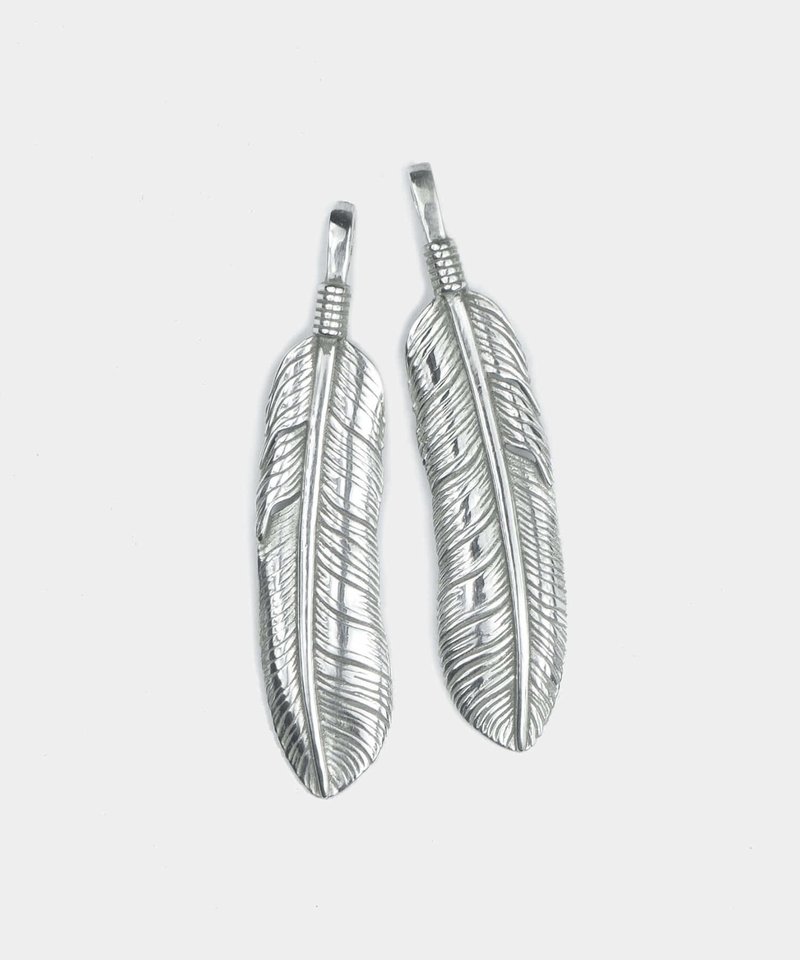 Feather Pendant Only - 項鍊 - 純銀 