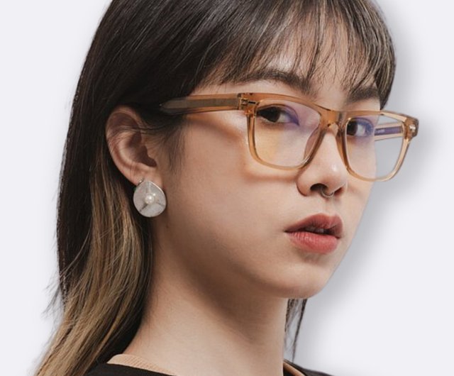 Amber Multicolor Thin Rectangle Earrings Amber Multicolor Thin Rectangle Earrings