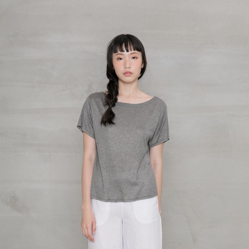 悠然自在清透上衣 Leisure Morning Casual Tee T229 - 女上衣/長袖上衣 - 棉．麻 多色