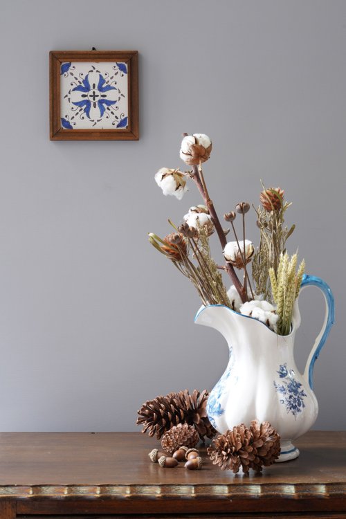 デルフト陶器 手塗り オランダ アンティーク手塗りデルフトタイル 壁飾り