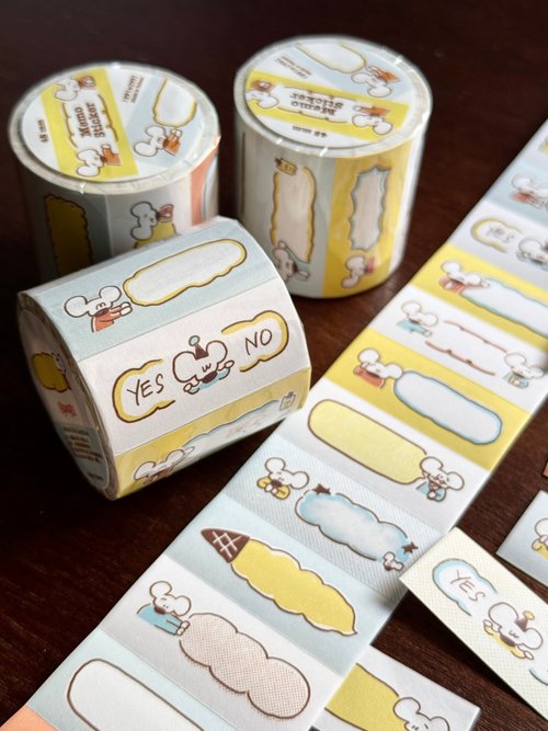 ロールシール　メモset リーガル スティッキーロールメモ ホリゾンタル | 伊東屋