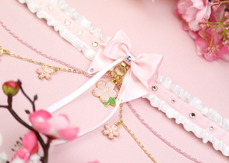 Plastic Chokers Pink - Sakura Collar