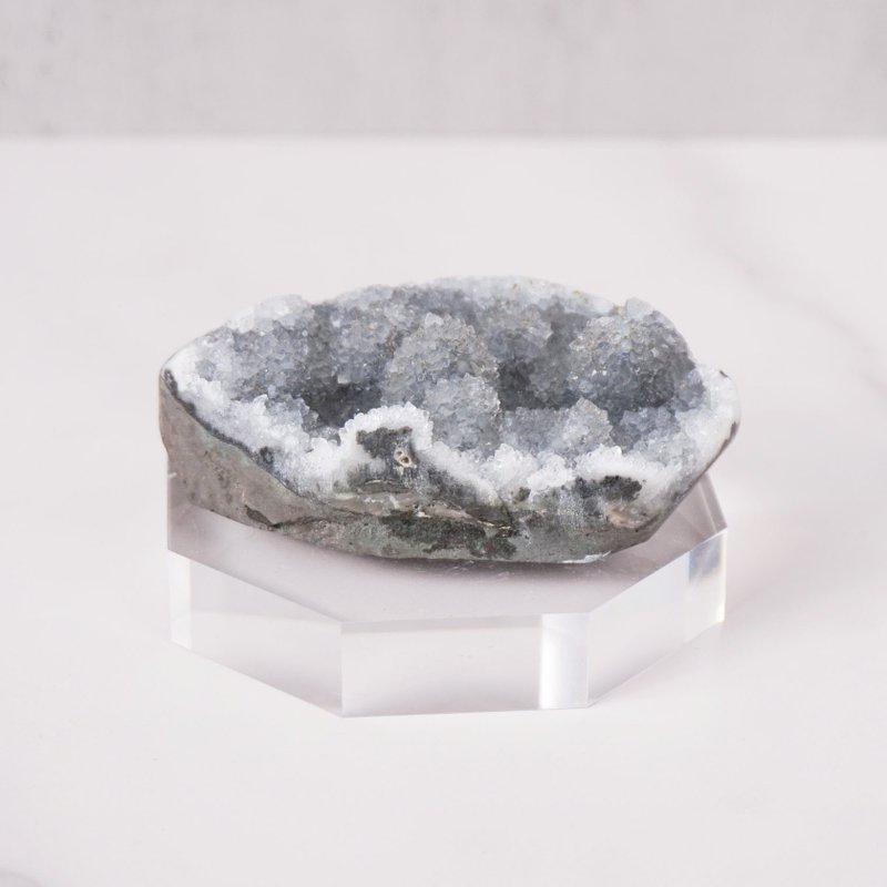 彩晶花 水晶原礦 // 智慧 創意 鎮宅化煞 // 贈底座 - 擺飾/家飾品 - 水晶 灰色