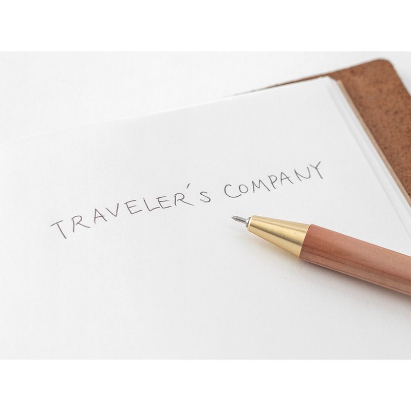 Traveler's Notebook Brass Series Classic Returns - Ballpoint Pen Brass FACTORY GREEN - ปากกา - ทองแดงทองเหลือง สีเขียว
