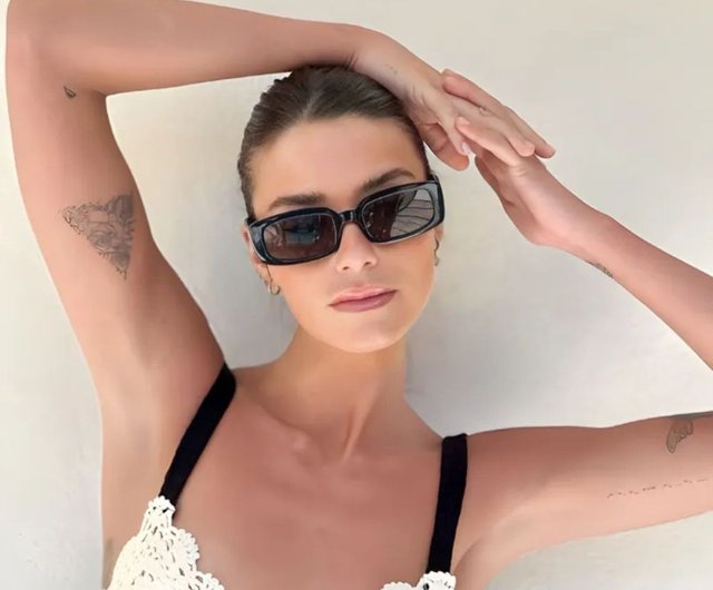 MELLER | KONATA classic avant-garde small square sunglasses