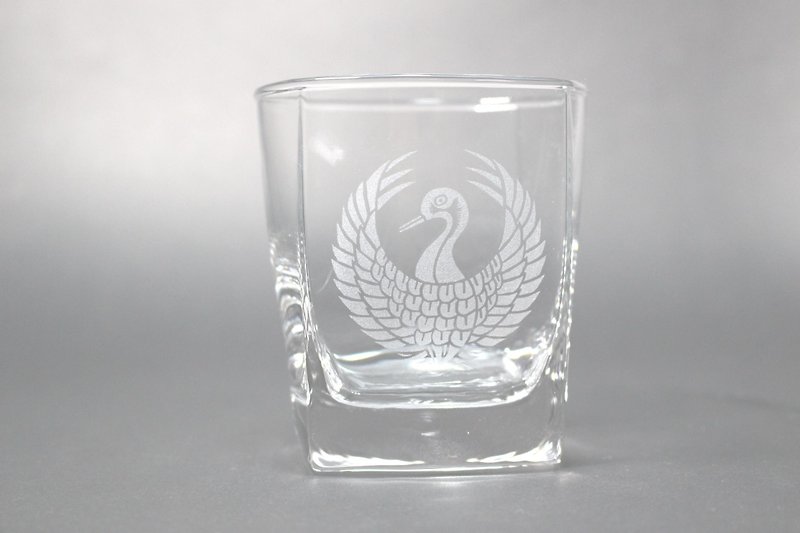 森鶴の丸　ロックグラス - グラス・コップ - ガラス 