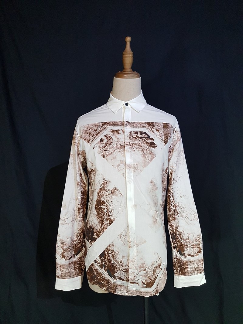 DOME 設計款純棉 襯衫 - 男裝 恤衫 - 聚酯纖維 白色