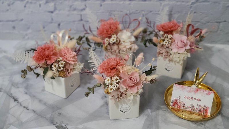 Preserved Flower / Everlasting Flower Carnation Small Table Flower - Dried Flowers & Bouquets - Plants & Flowers Pink