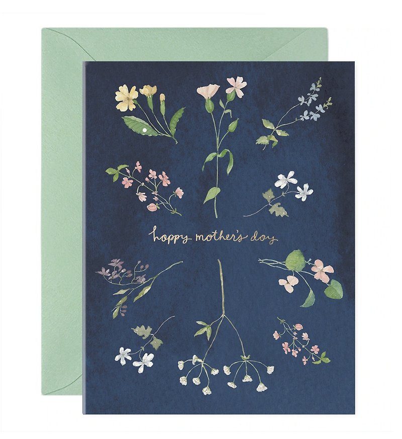 Floral set mother's day card - การ์ด/โปสการ์ด - กระดาษ 