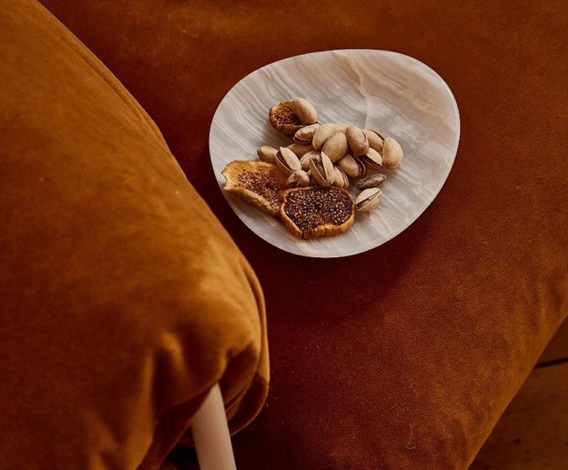 オニキス（大理石）のフラワーボウルとフルーツ オニキス（大理石）のフラワーボウルとフルーツ 在庫限り