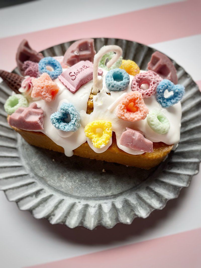 甜滋滋脆片磅蛋糕 - 香薰/精油/線香 - 蠟 粉紅色