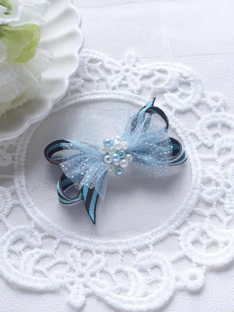 拼色絲帶製作 蝴蝶結頭飾 髮夾  髮圈  。 送禮自用  B款 - 髮夾/髮圈 - 其他材質 