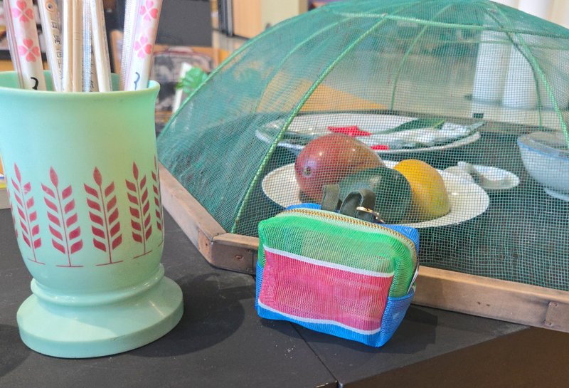 台湾LV Qiezhiスクエアバッグ コインケース 取り外し可能なバックル キーバッグ - コインケース・小銭入れ - その他の素材 