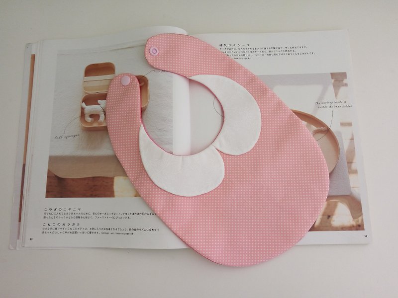 Foundation Shuiyu Miyue Gift Bib Collar Piece Bib Baby Bib with Collared Bib - ผ้ากันเปื้อน - ผ้าฝ้าย/ผ้าลินิน สึชมพู