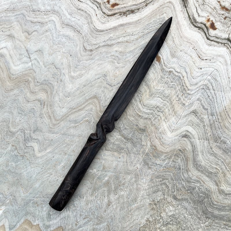 我販劍　魔劍　宵噤　匕首　妖刀紙鎮 - 擺飾/家飾品 - 木頭 黑色