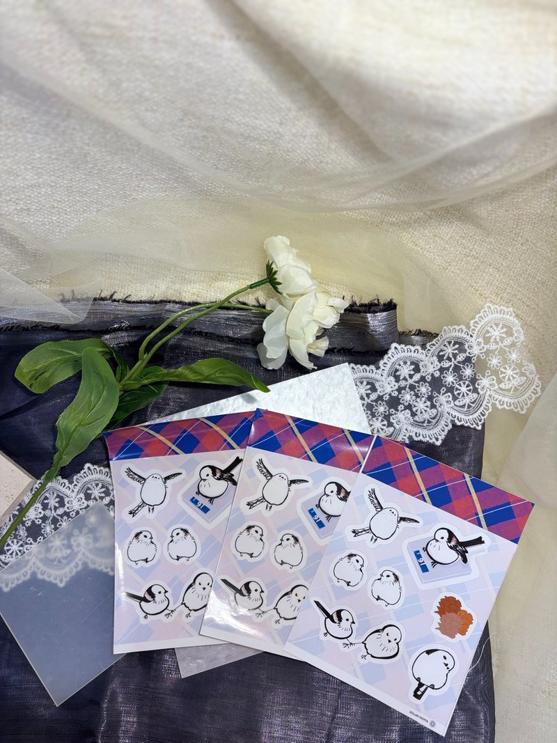 手工製作貼紙11.5X16cm - 貼紙 - 紙 多色