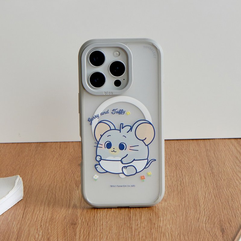 湯姆貓與傑利鼠GOKKO-Tuffy寶寶極光霧透MagSafe iPhone手機殼 - 手機殼/手機套 - 塑膠 多色