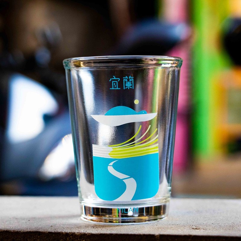 台灣城市紀念啤酒杯/玻璃杯(宜蘭) 台灣紀念品/禮物 - 玻璃杯 - 玻璃 多色