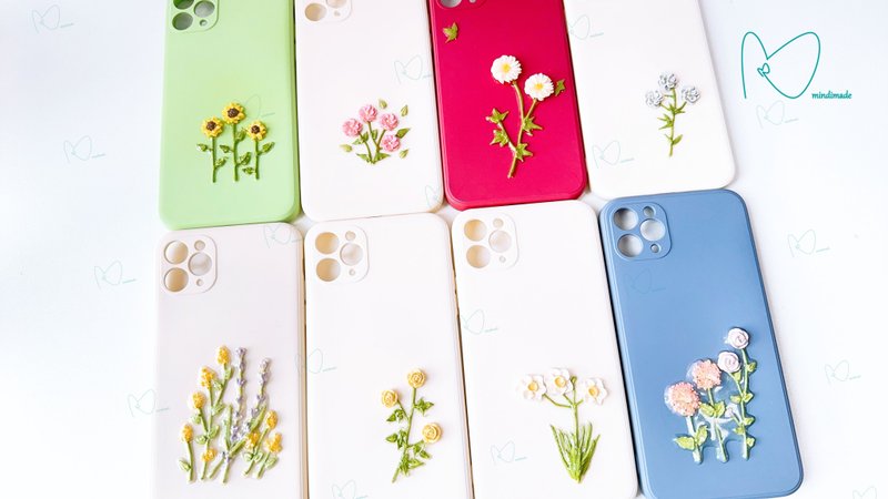 Little Fresh* Handmade Clay flower iPhone Case (iPhone 11 pro max) - เคส/ซองมือถือ - ดินเหนียว 