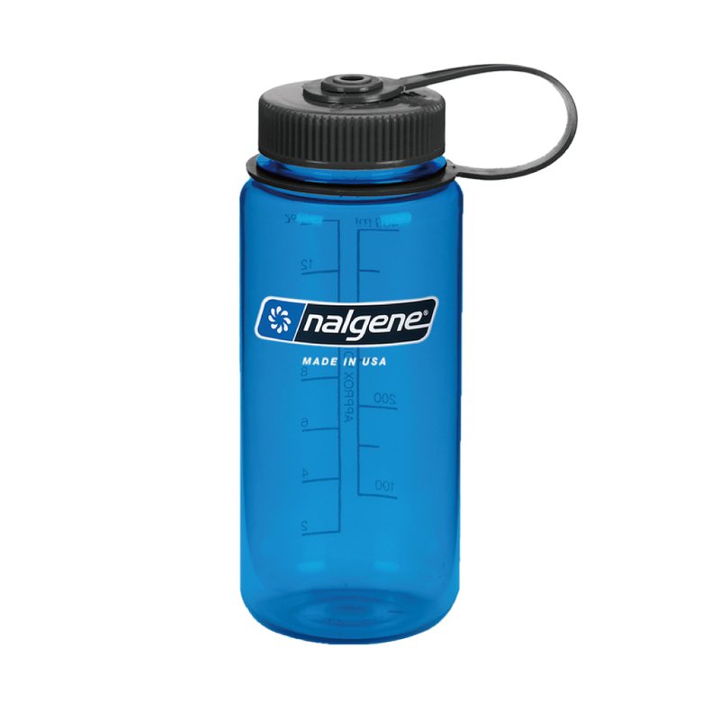 【Nalgene】Wide mouth water tank 1000ml-grey blue - ชุดเดินป่า - วัสดุอื่นๆ สีน้ำเงิน