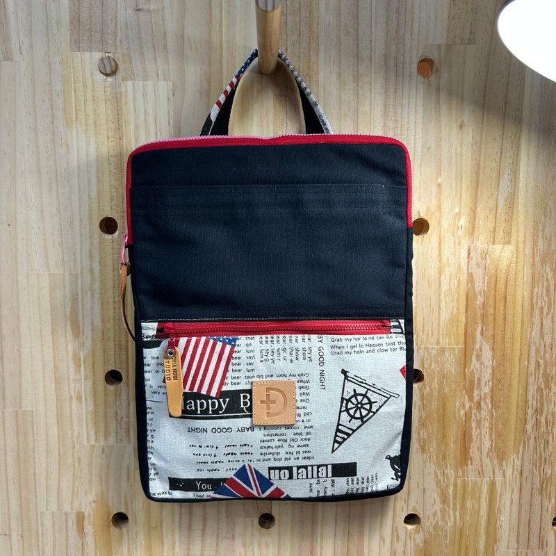 13-4吋筆電收納包 個性款  簡易筆電包  手提簡單電腦包 - 電腦包/筆電包 - 棉．麻 