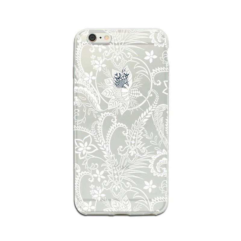 クリア iPhone ケース Samsung Galaxy ケース ホワイト ケース 1215 - スマホケース - プラスチック 