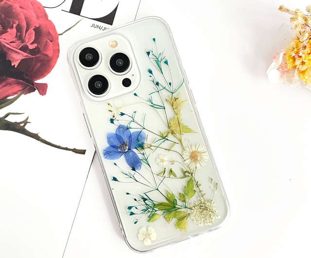 Gypsophila Handmade Pressed Flower Phone Case for All iPhone Samsung Sony -  Shop feimeipresents Phone Cases - Pinkoi